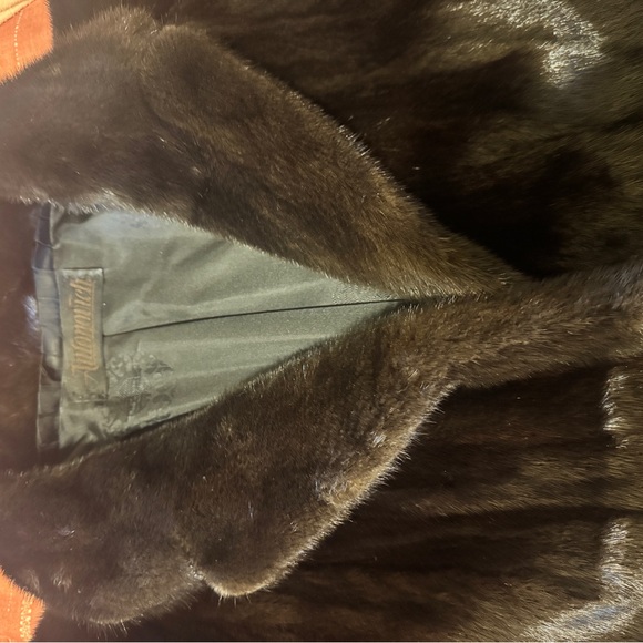 MINK Brown Fur Coat - Picture 7 of 9
